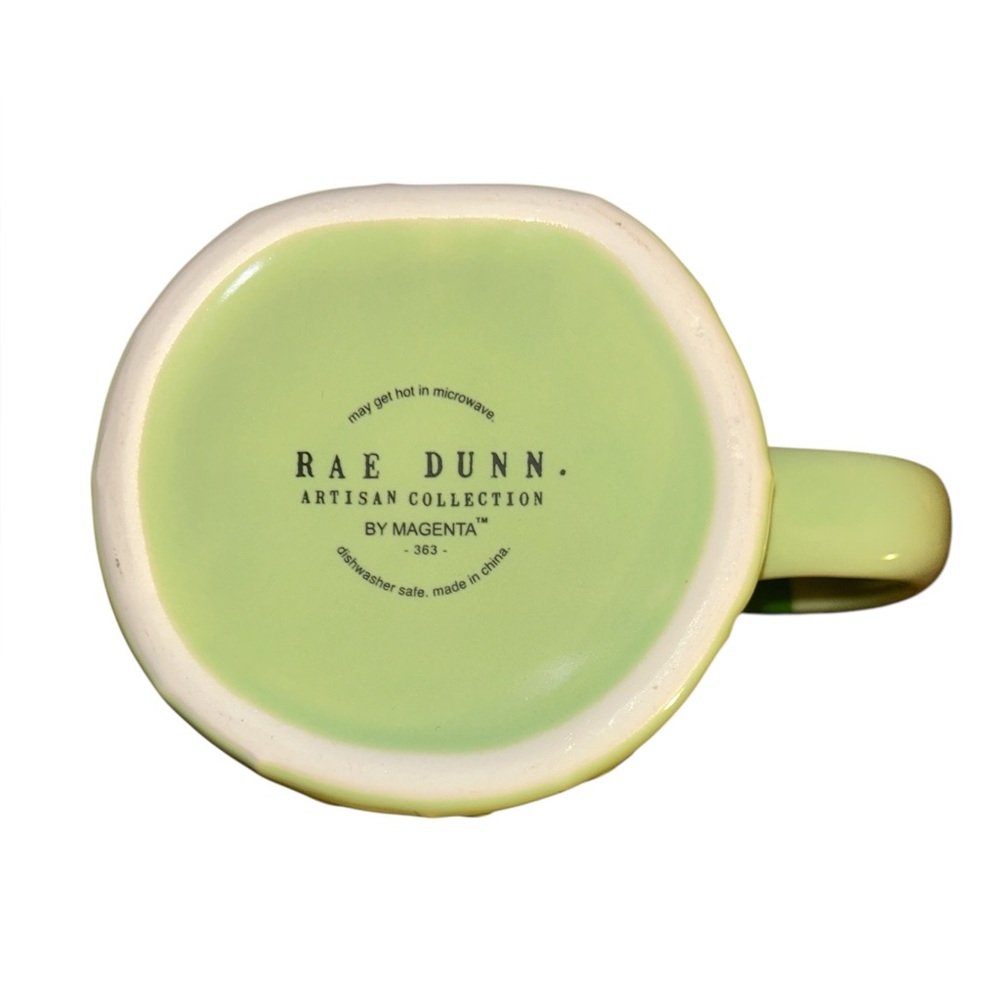 Rae Dunn ‘Lucky’ Mug with Shamrock Design NWT - Picture 3 of 3